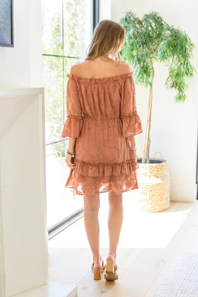Brand Collab Hello, Goodbye Ruffle Dress