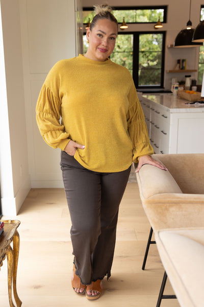 Brand Collab Honey Be Mine Balloon Sleeve Sweater