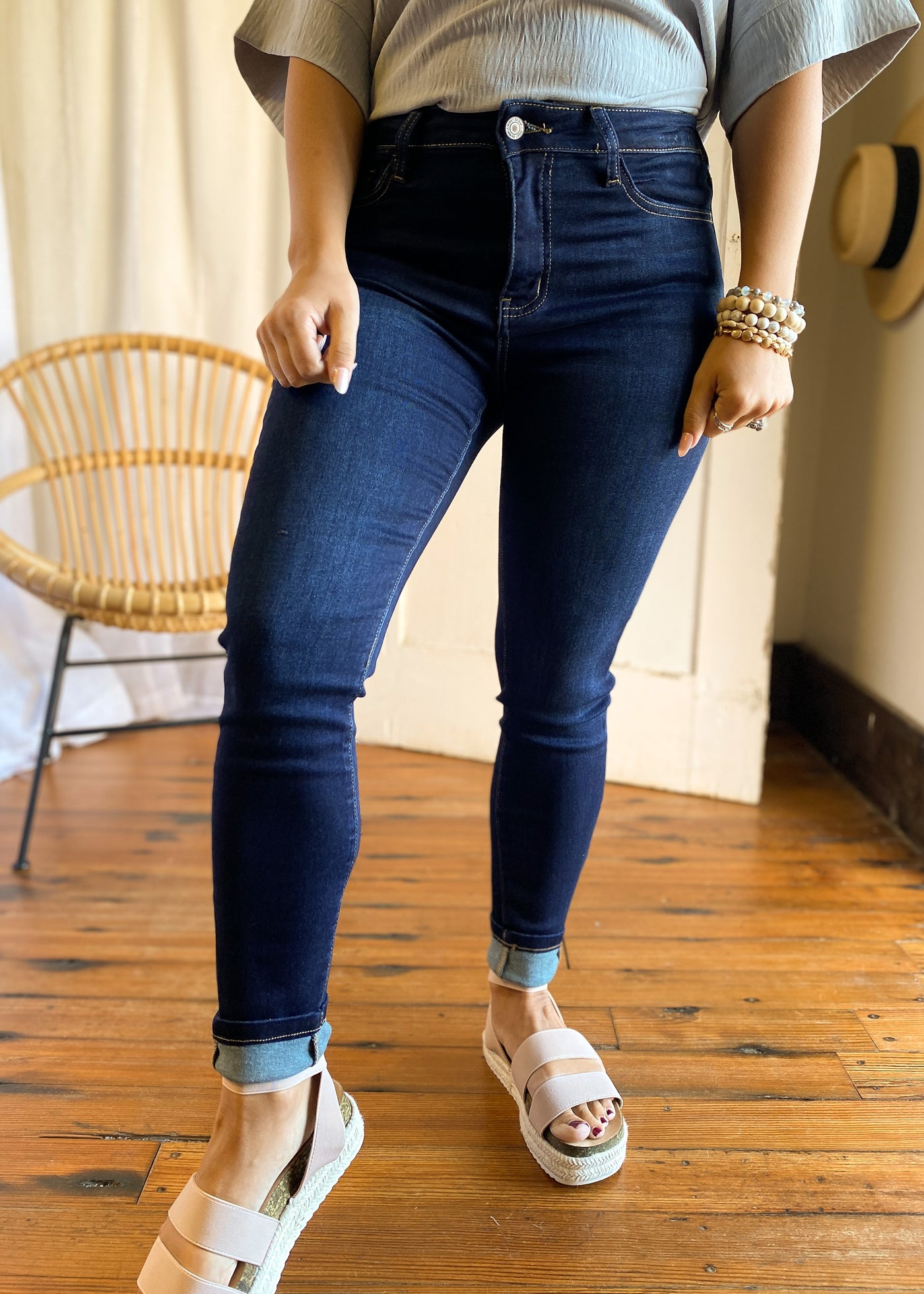 Ultimate Dark Denim Non-Distressed Haylie Jeans