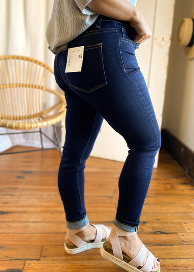 Ultimate Dark Denim Non-Distressed Haylie Jeans