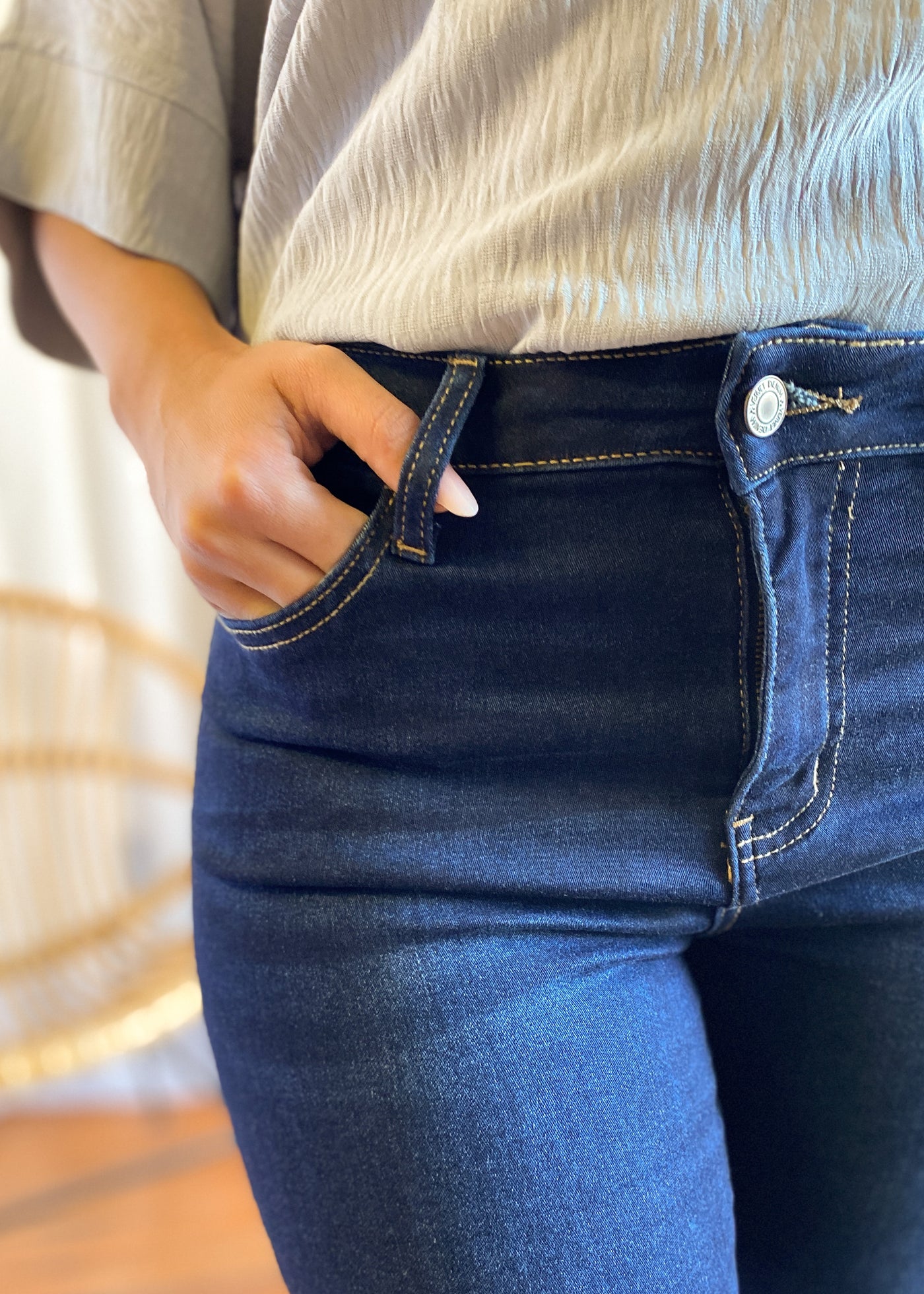 Ultimate Dark Denim Non-Distressed Haylie Jeans