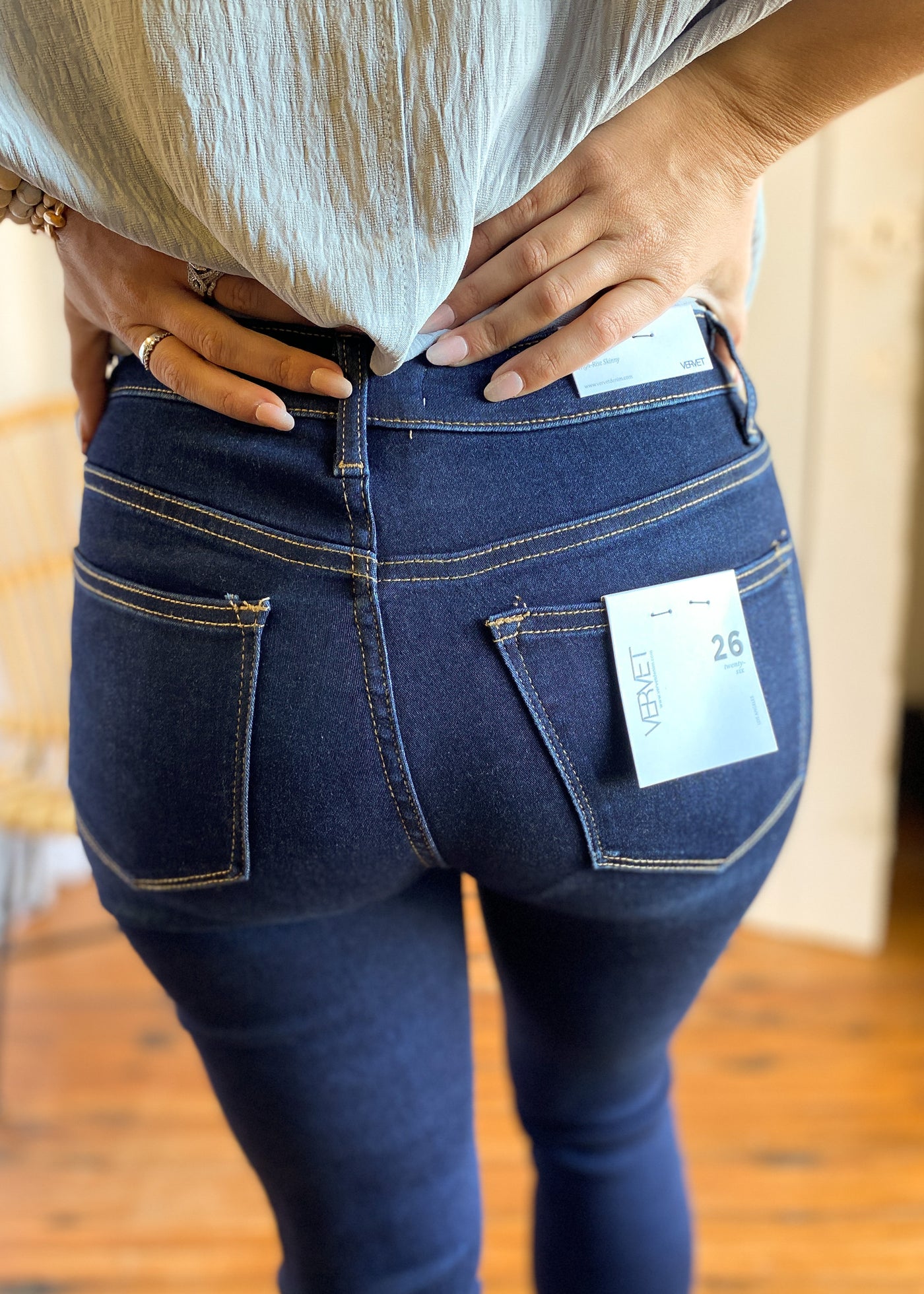 Ultimate Dark Denim Non-Distressed Haylie Jeans