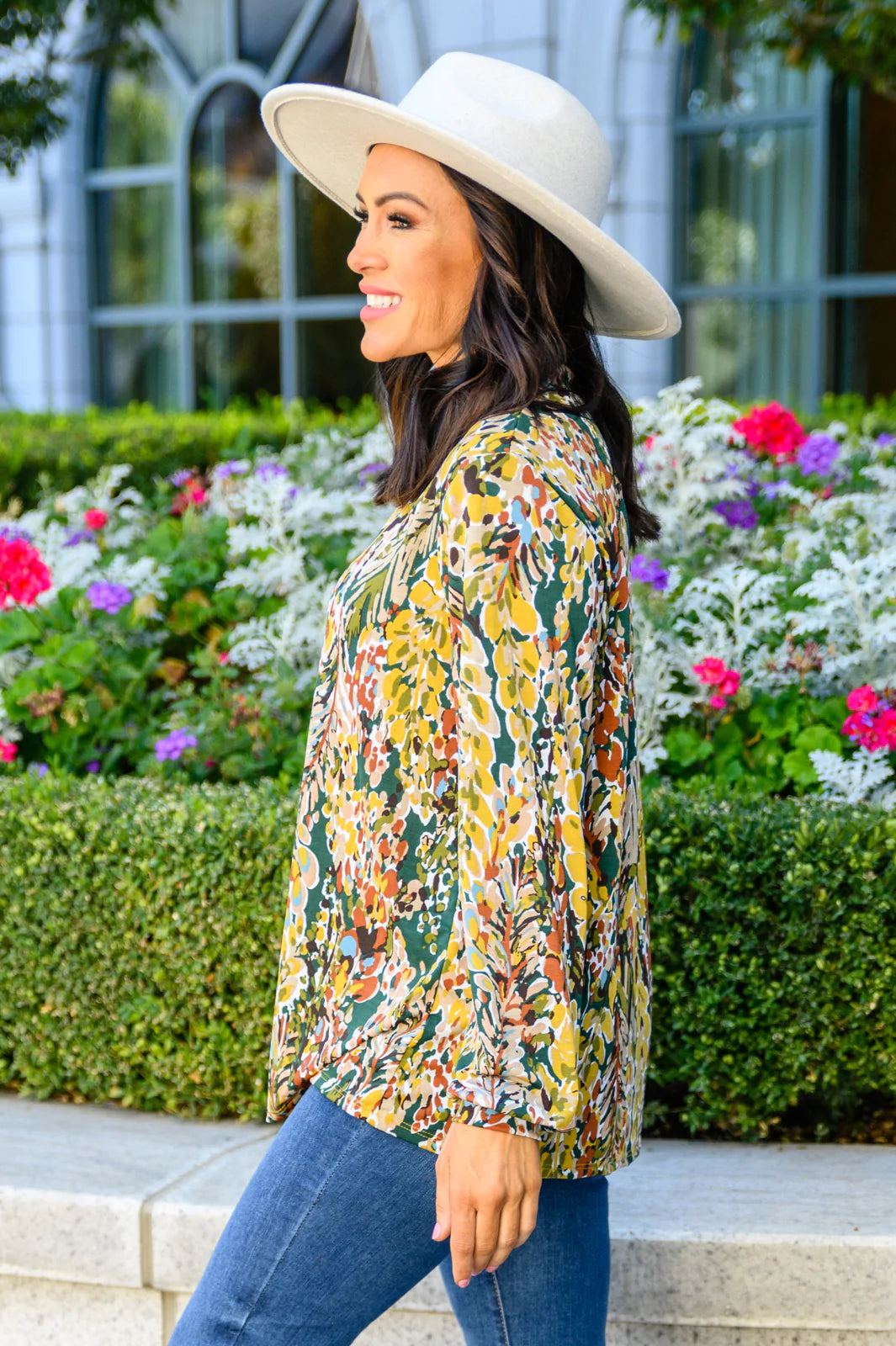 Brand Collab Lilly Ann Floral Print Blouse