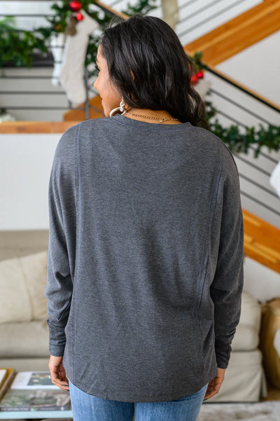 Brand Collab Lounge Around Long Sleeve Paneled Pullover