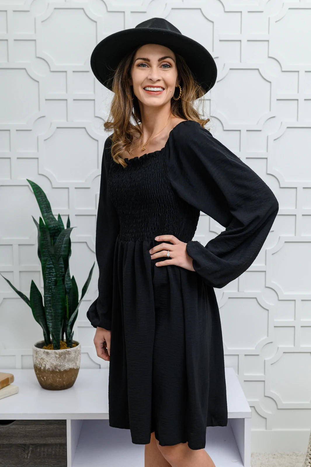 Brand Collab Love Like This Long Sleeve Dress in Black
