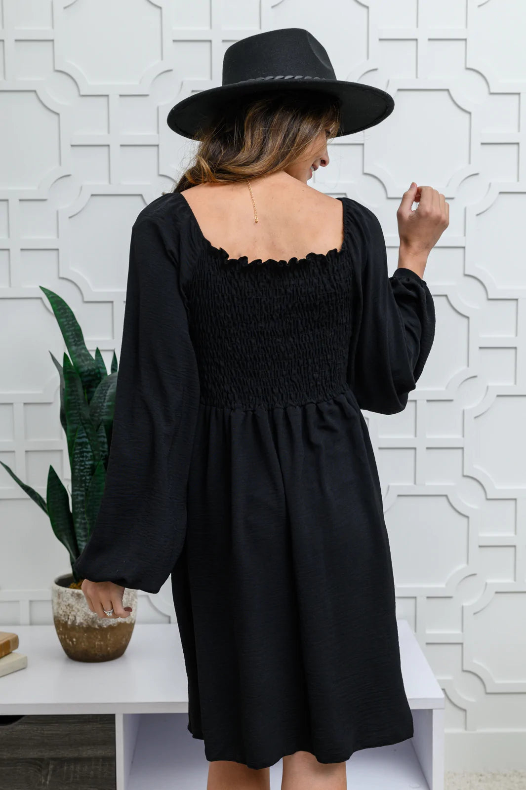 Brand Collab Love Like This Long Sleeve Dress in Black