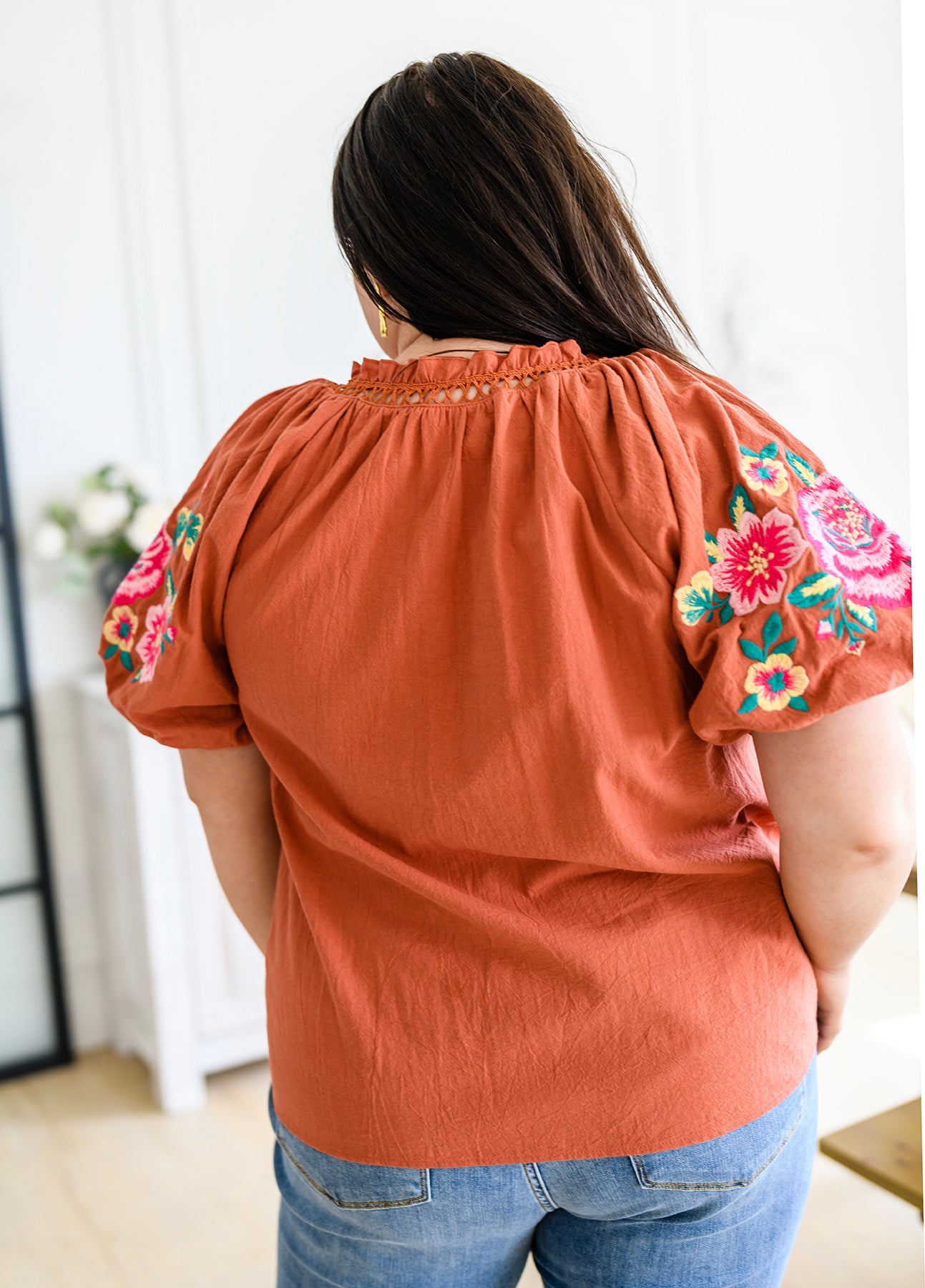 Brand Collab Luisa Embroidered Blouse