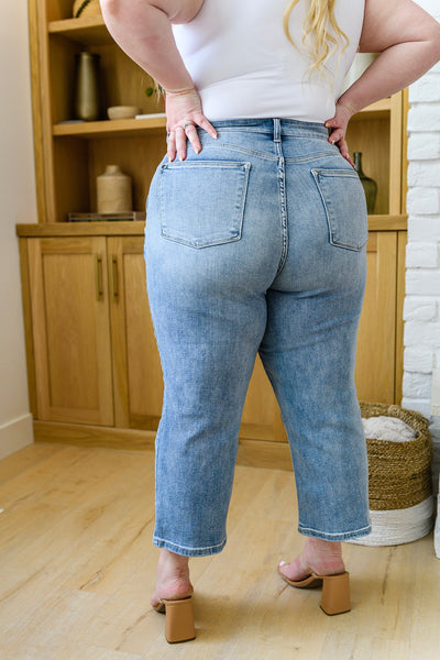 Brand Collab Mandy High Rise Vintage Wide Leg Crop Jeans