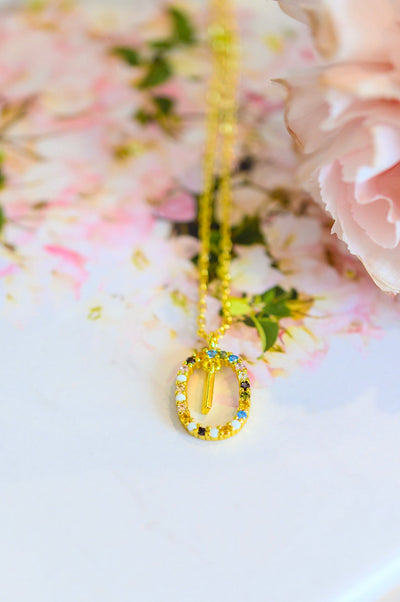 Brand Collab Brand collab Mi Amor Gold Dipped Initial Necklace