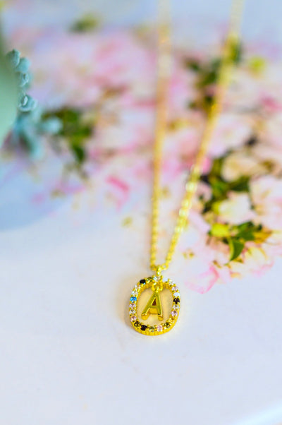 Brand Collab Brand collab Mi Amor Gold Dipped Initial Necklace