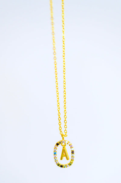 Brand Collab Brand collab Mi Amor Gold Dipped Initial Necklace