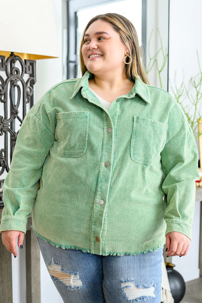 Brand Collab More Like You Corduroy Button Up Jacket