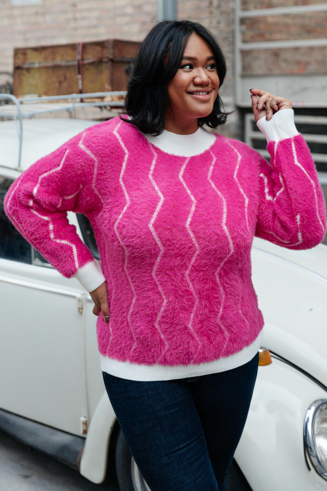 Brand Collab Pop Culture Zig Zag Sweater