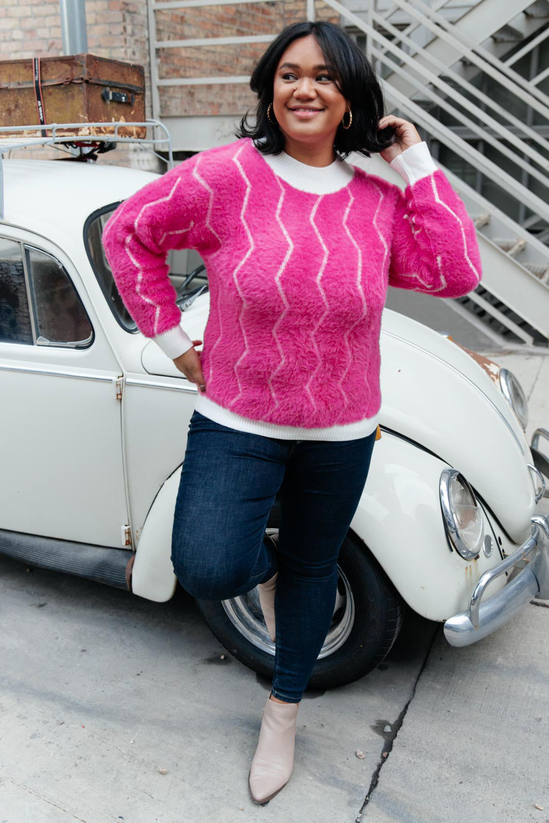 Brand Collab Pop Culture Zig Zag Sweater