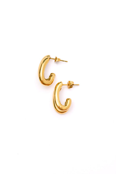 Brand Collab Pushing Limits Gold Plated Earrings
