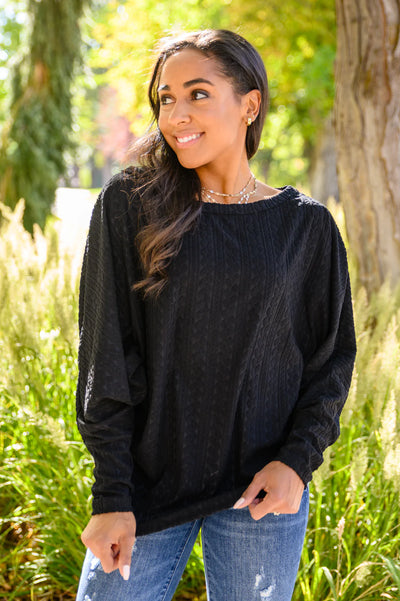 Brand Collab See Myself In You Boat Neck Dolman Sleeve Top