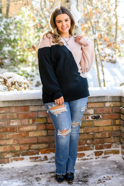 Brand Collab Speaks To My Heart Wave Knit Pullover