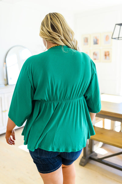 Brand Collab Storied Moments Draped Peplum Top
