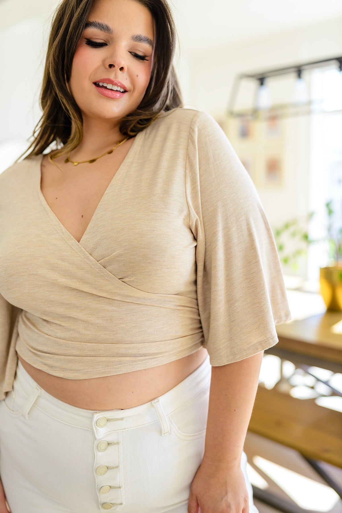 Brand Collab Tiny Dancer Wrapped Cropped Cardigan