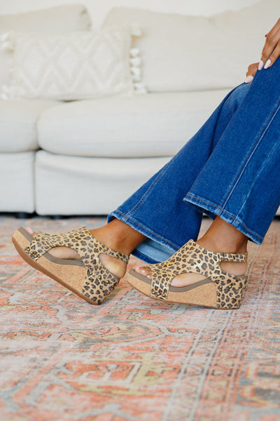 Brand Collab Walk On The Wild Side Leopard Wedge