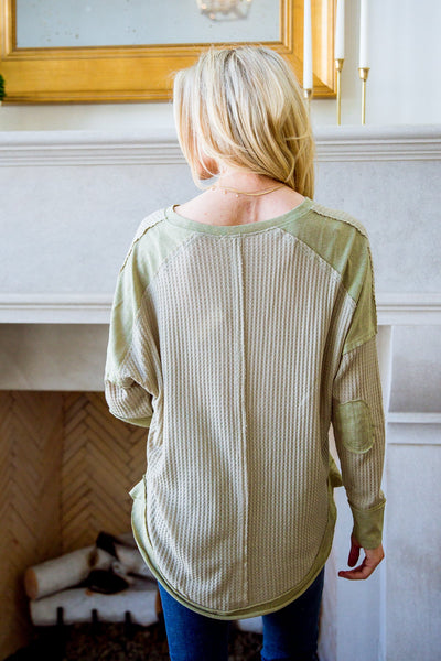 Brand Collab Winding Roads Top In Sage