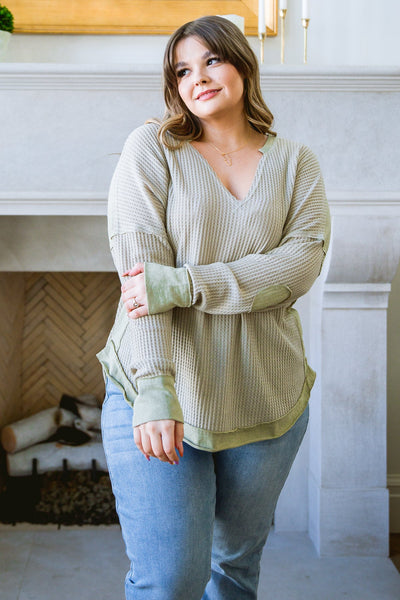 Brand Collab Winding Roads Top In Sage