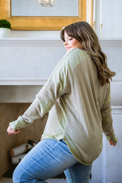 Brand Collab Winding Roads Top In Sage
