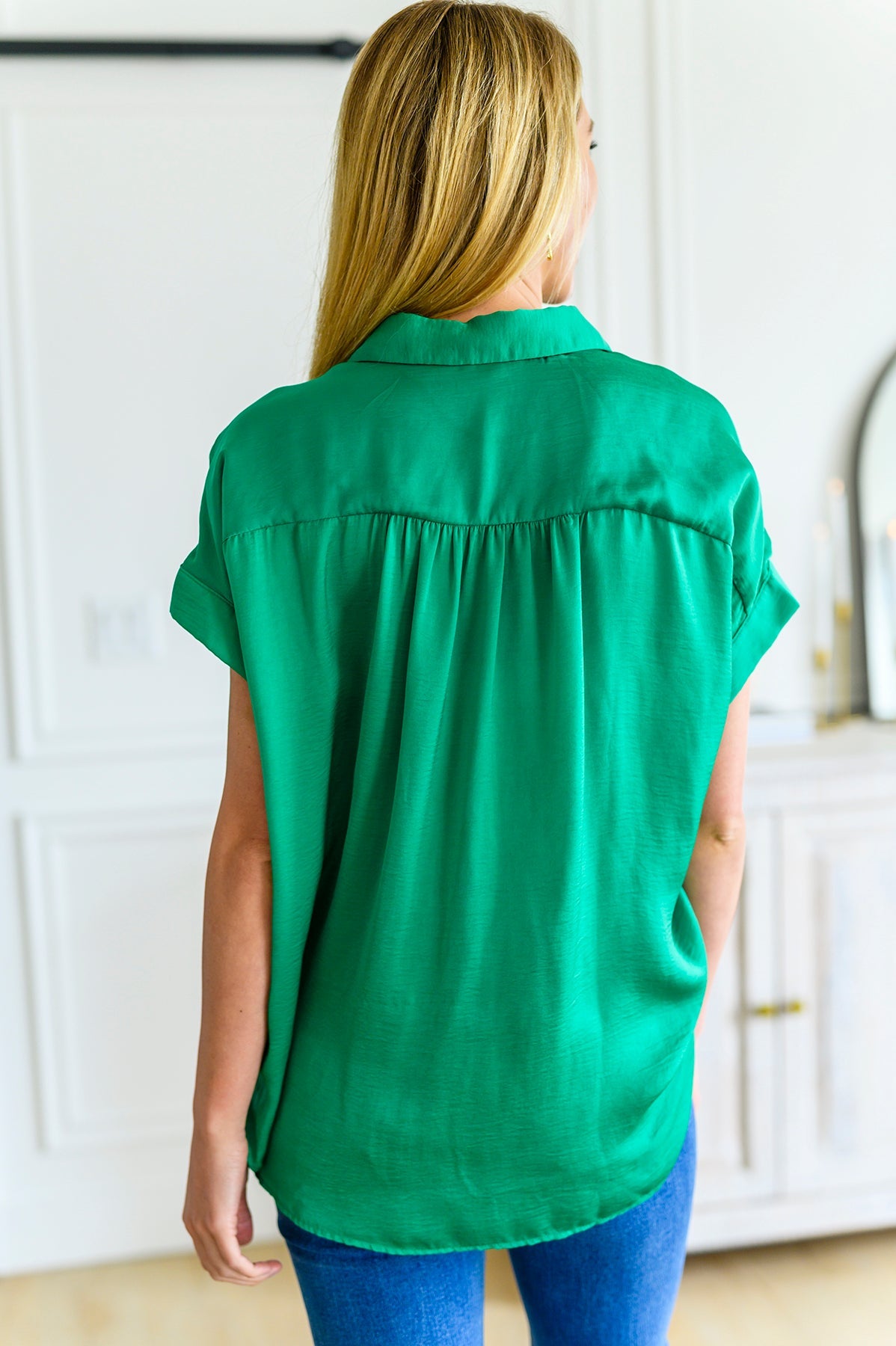 Brand Collab Working On Me Top in Kelly Green